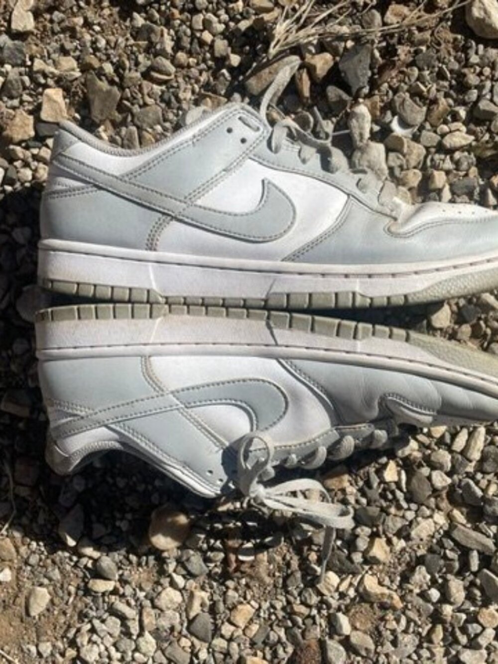 Nike Dunk Low Retro HF5441-105 Mens 9.5 White Light Smoke Grey
